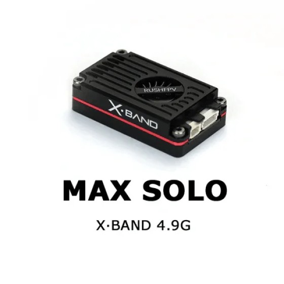 RUSHFPV MAX SOLO XBAND 4.9G VTX CNC Housing High Power for Fpv Drone Long Range Vtx